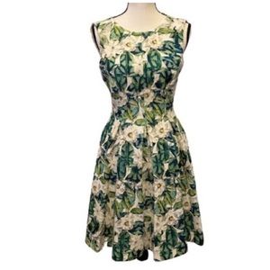 Antonio Melani Magnolia Floral Sleeveless Fit and Flare Dress Size 10
